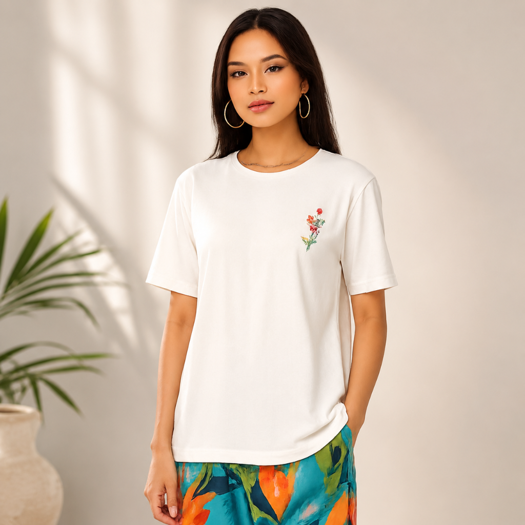 Wildflower Peace — Women's Oversized Graphic T-Shirt