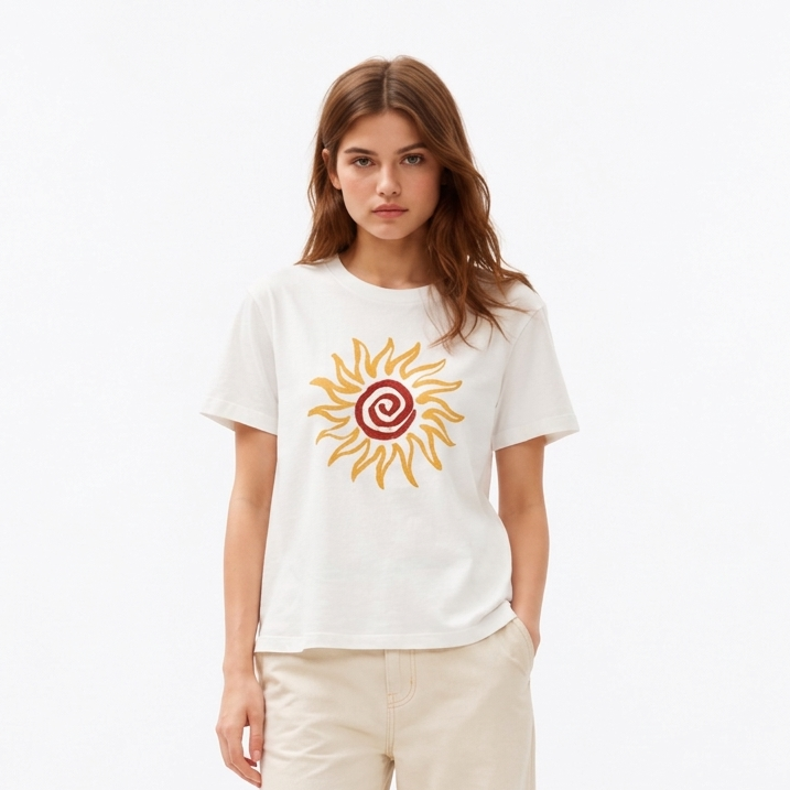 Solar Swirl — Women's Graphic T-Shirt