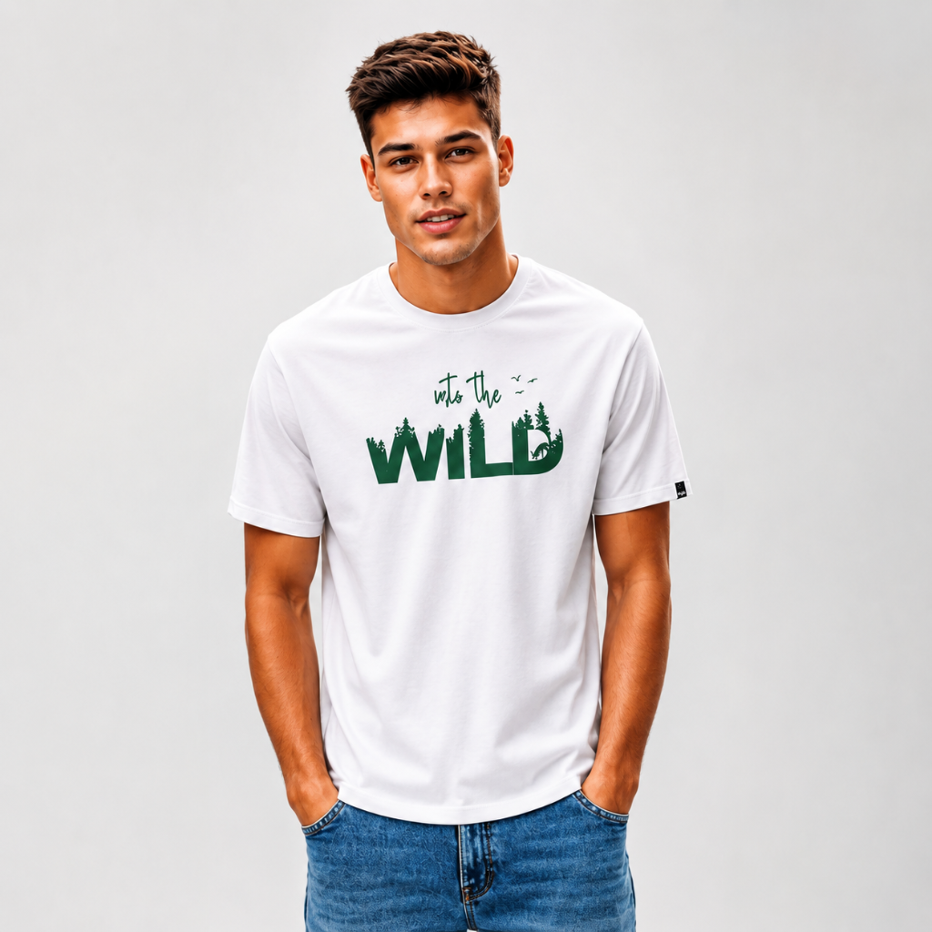 Into The Wild — Men's Oversized Graphic T-Shirt