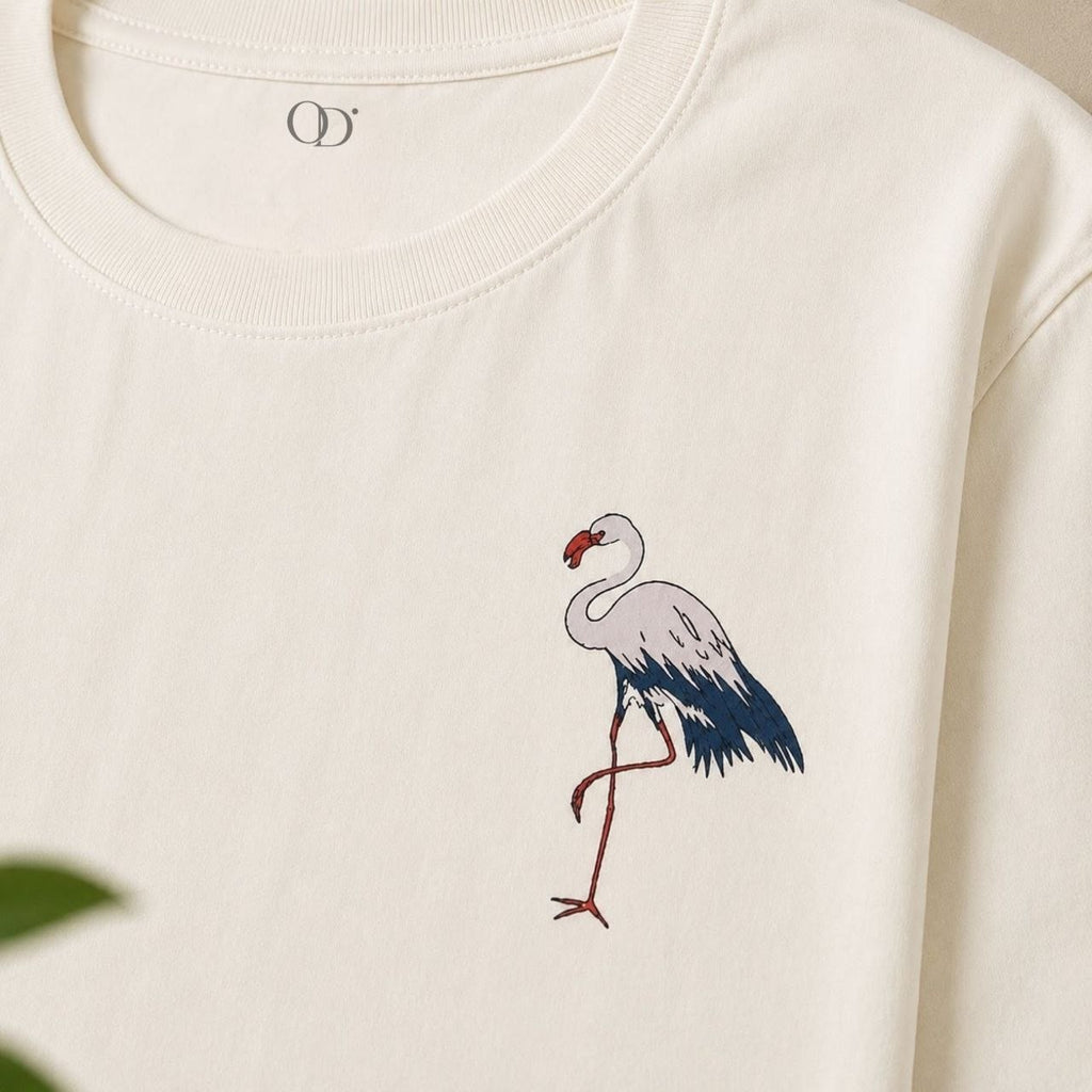 Flamingo & Bloom — Oversized T-Shirt