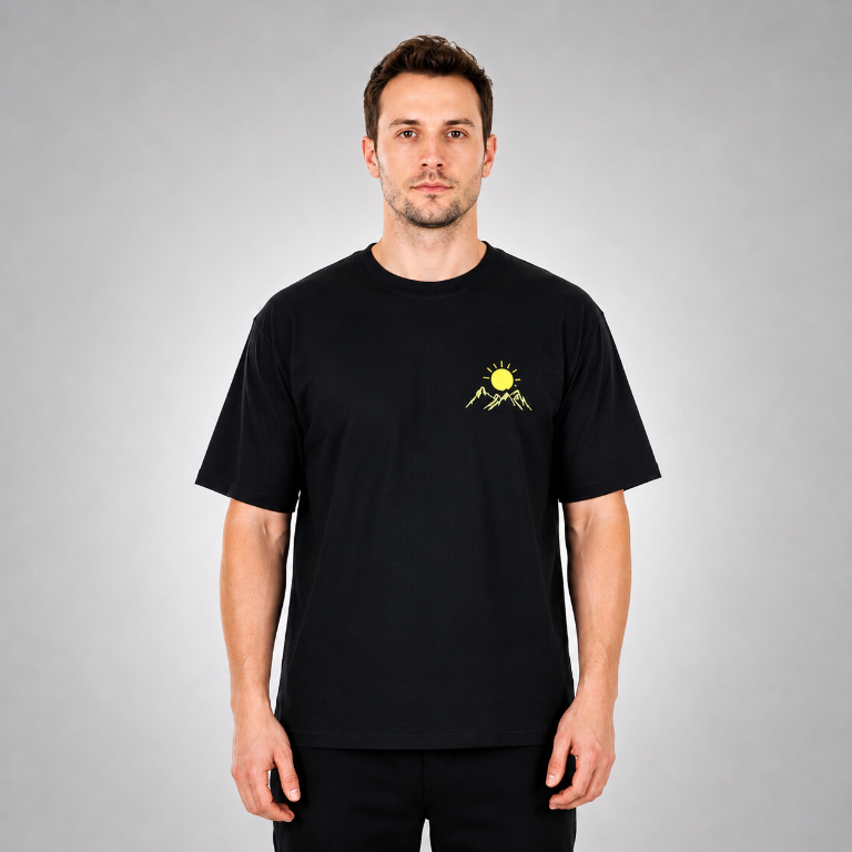 Solar Peak — Men's Oversized Graphic T-Shirt
