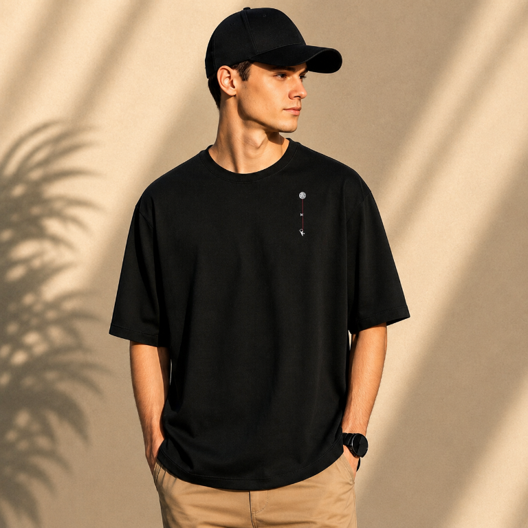 Lost in Space — Men's Oversized Graphic T-Shirt