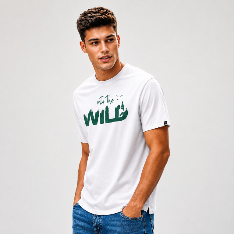 Into The Wild — Men's Oversized Graphic T-Shirt