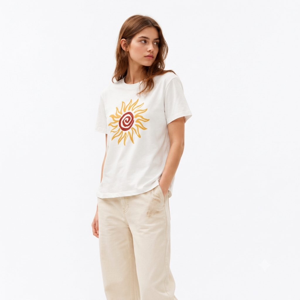 Solar Swirl — Women's Graphic T-Shirt