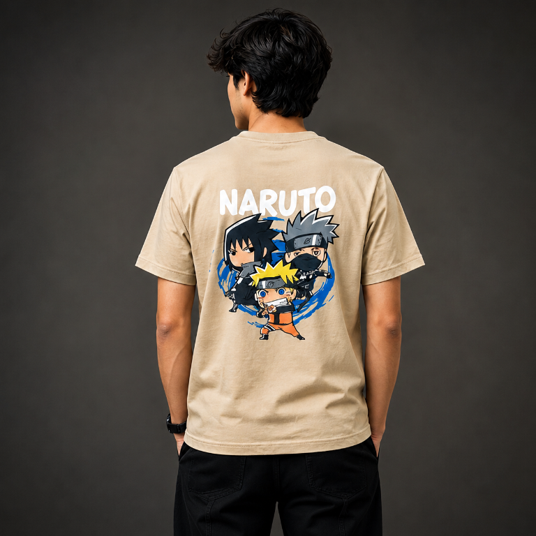 Naruto Chibi Squad — Men's Anime Graphic T-Shirt