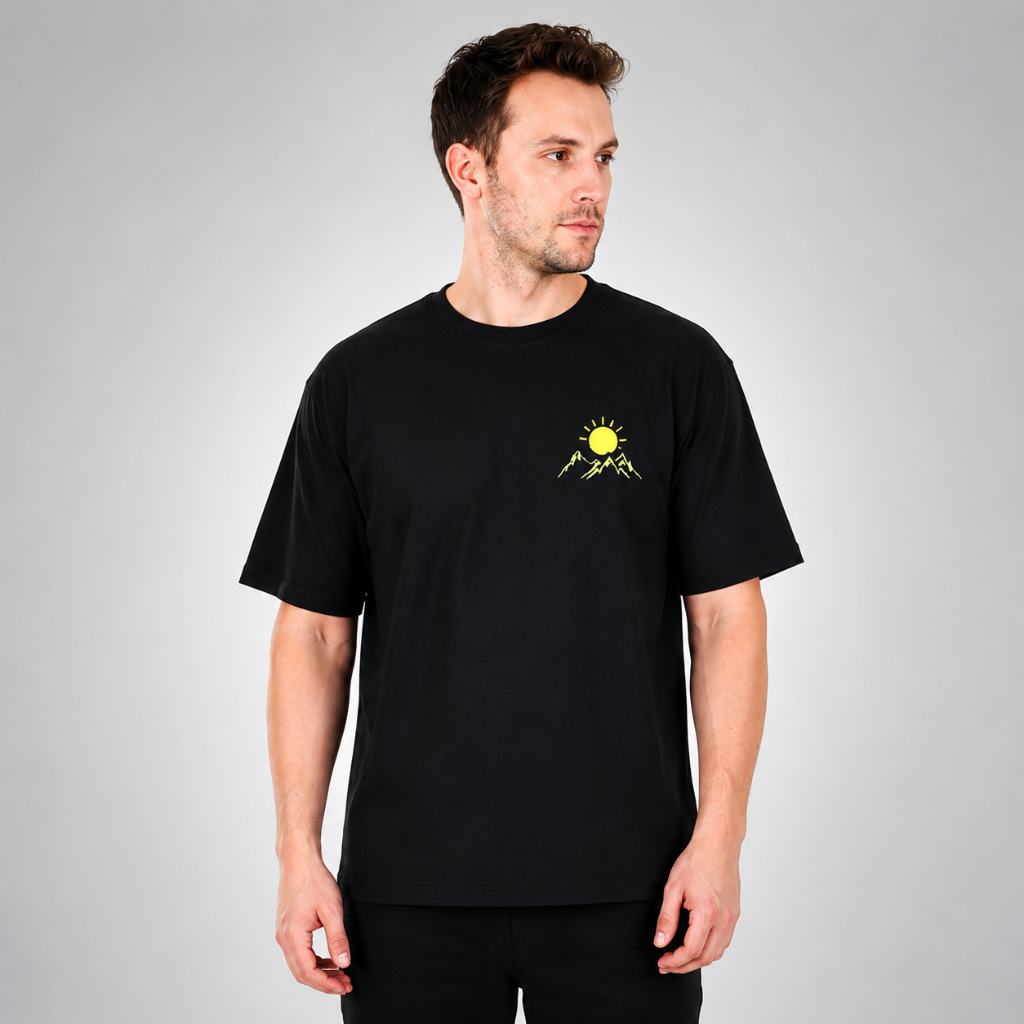 Solar Peak — Men's Oversized Graphic T-Shirt