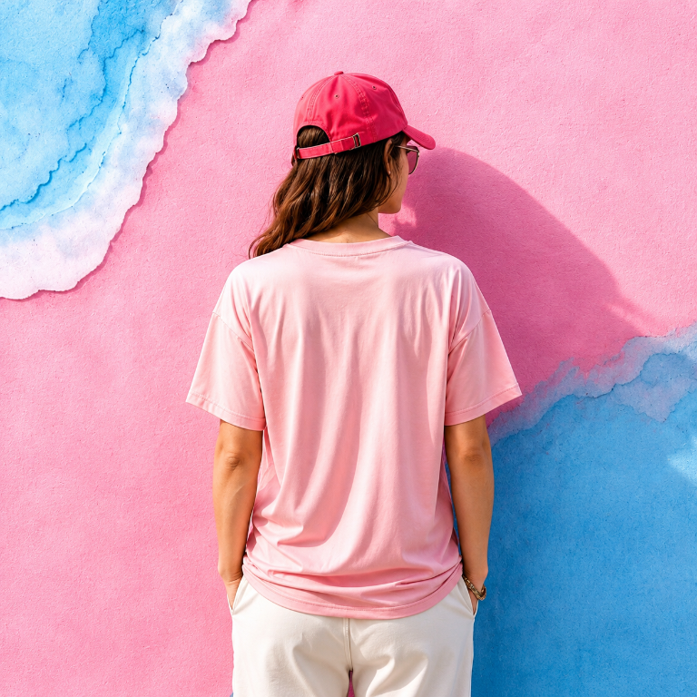 Exhale Floral — Women's Oversized Graphic T-Shirt