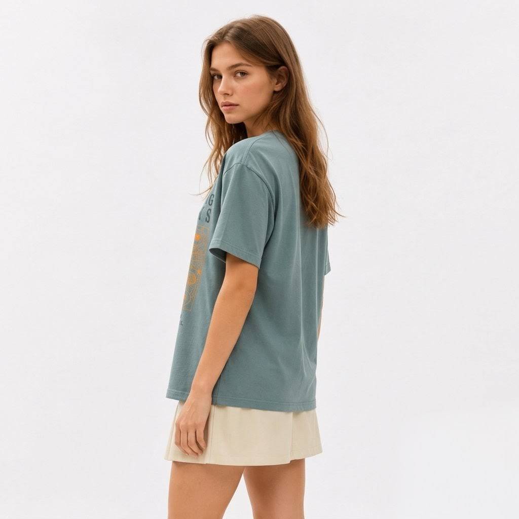 Vintage Sunburst Tour — Oversized Graphic T-Shirt