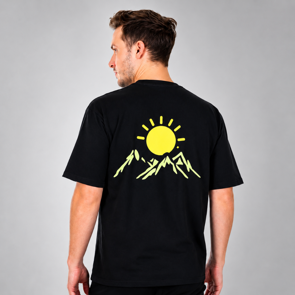 Solar Peak — Men's Oversized Graphic T-Shirt