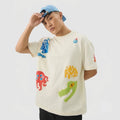 MMKAY Acid Monsters — Men's Oversized Graphic T-Shirt