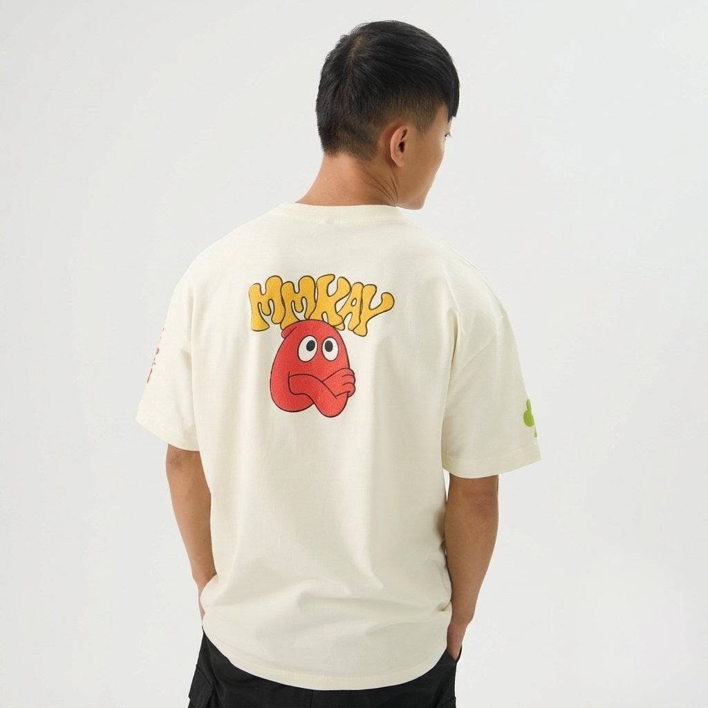 MMKAY Acid Monsters — Men's Oversized Graphic T-Shirt